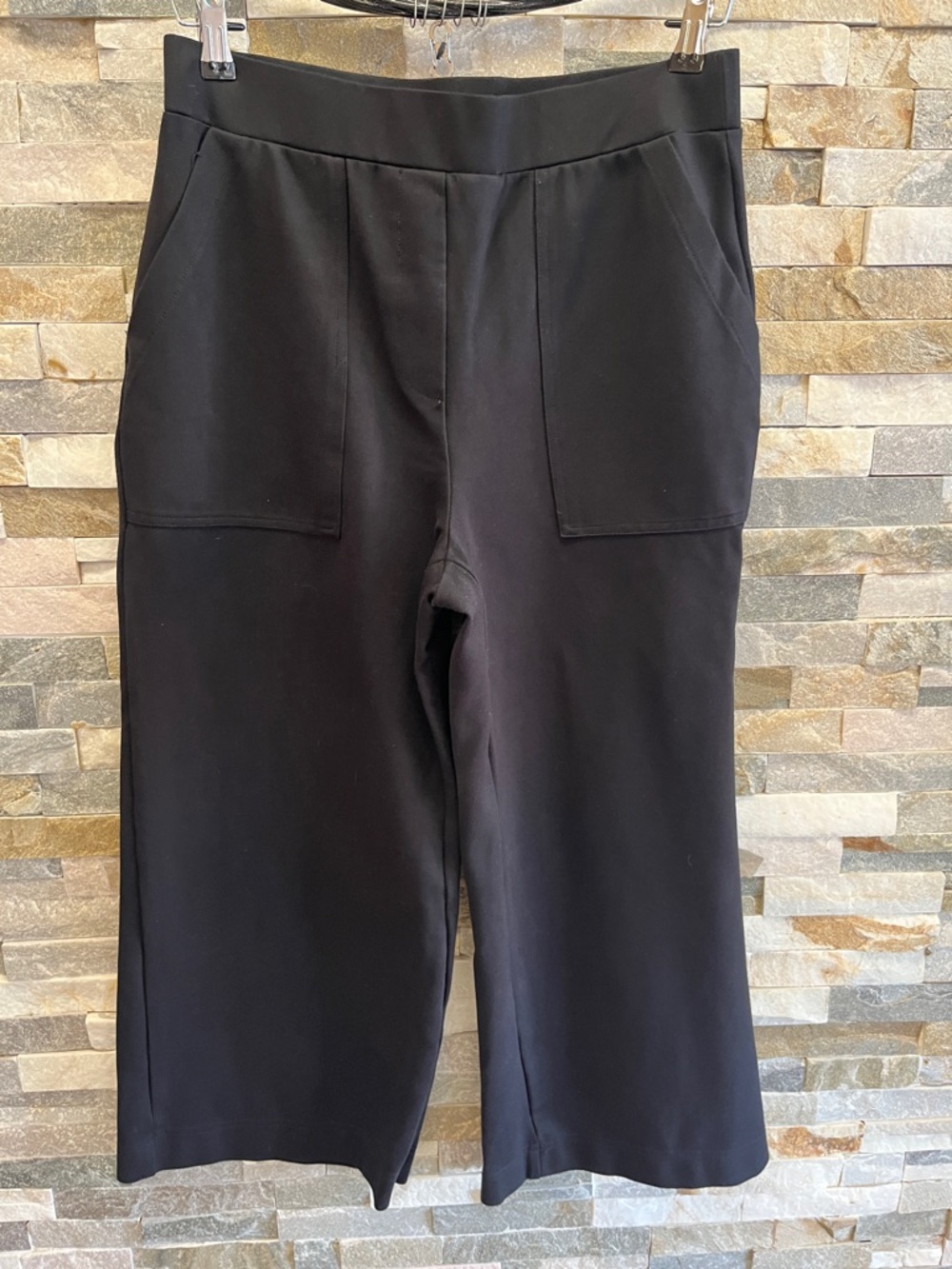 Jones New York Black Cropped Wide-Leg Women's Jeans